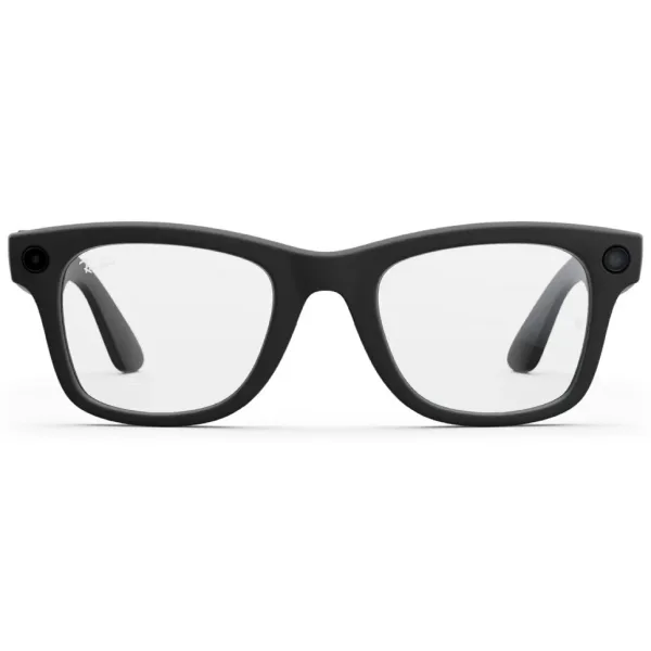Meta Ray-Ban Wayfarer, Matte Black/Clear
